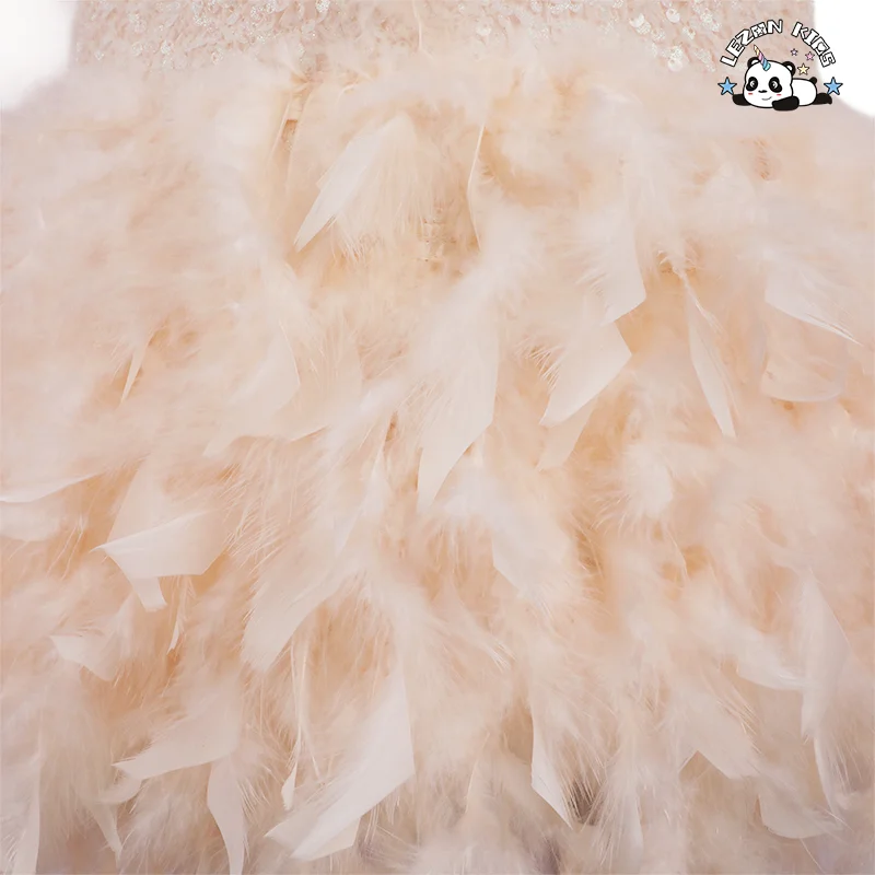 LEZONKIDS - Vestido de Tutu Sem Manga de Verão Personalizável para Meninas, Vestido de Lantejoulas Doce para Festa de Aniversário de Casamento de Princesa